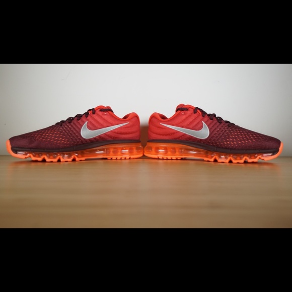 Nike Air Max 2017 Maroon Red Running Shoes - Picture 8 of 8